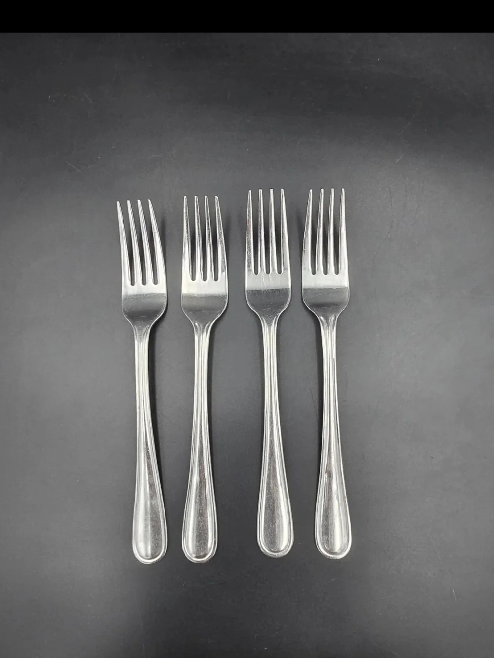 Elegant Stainless Steel Dinner Forks - Set of 4